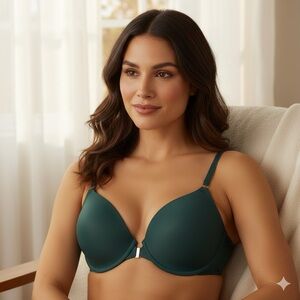 Soma Bodify Front Close Perfect Coverage Bra Green Size 36D